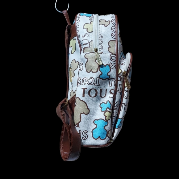 Tous Leather Backpack White/Multicolor  EUC - Picture 8 of 15